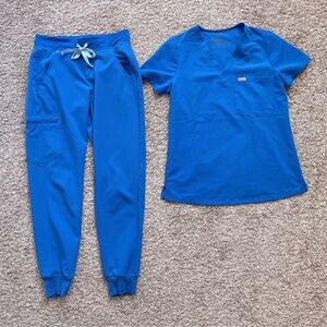 figs scrubs set Royal Blue